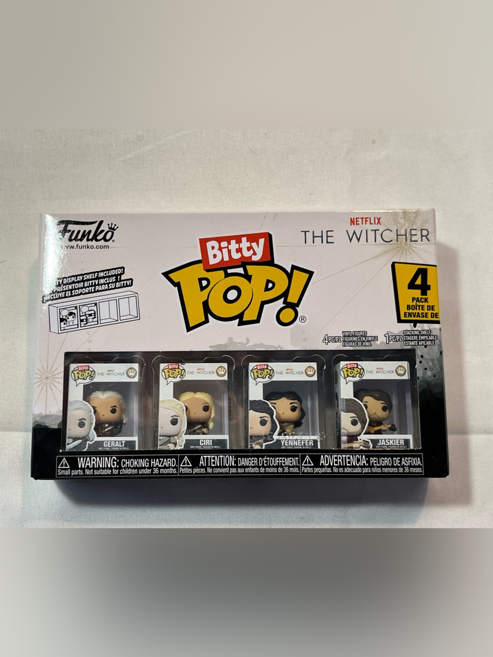 Funko Bitty Pop! The Witcher 4-Pack – White, Black, Yellow